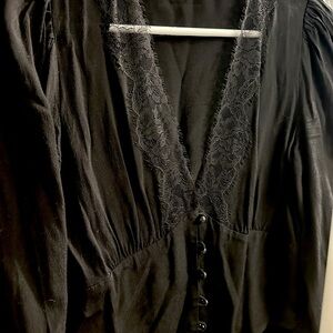 Wilfred Black Lace Top